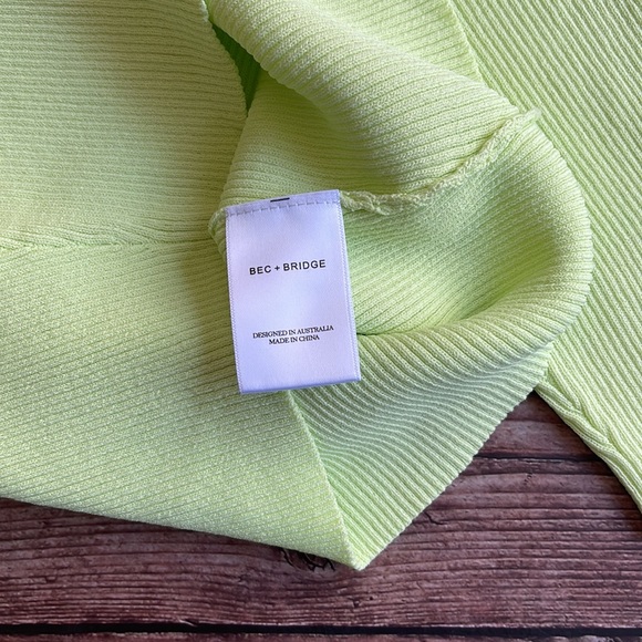 BEC & BRIDGE | Citrus Club Knit Tee in Key Lime - Picture 8 of 12